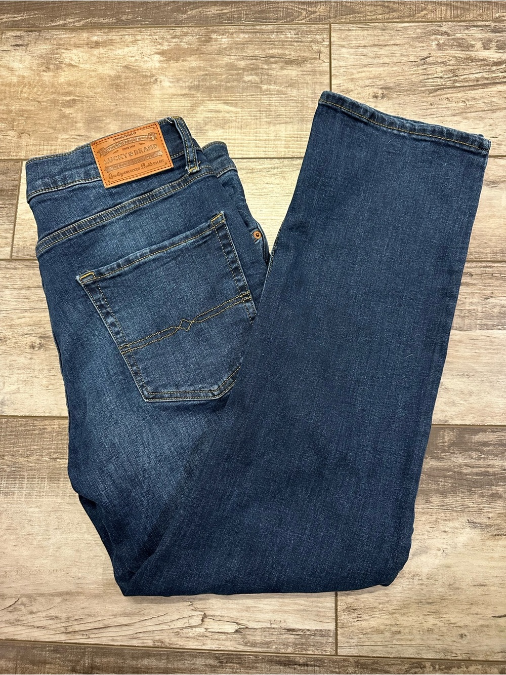 Lucky Brand Men's Indigo Blue Straight Jeans 34/30
